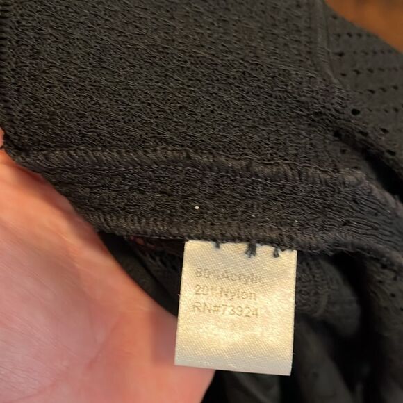 Ming Wang Black Semi Sheer Mesh Open Cardigan Duster Capsule Wardrobe Modern - Picture 7 of 8